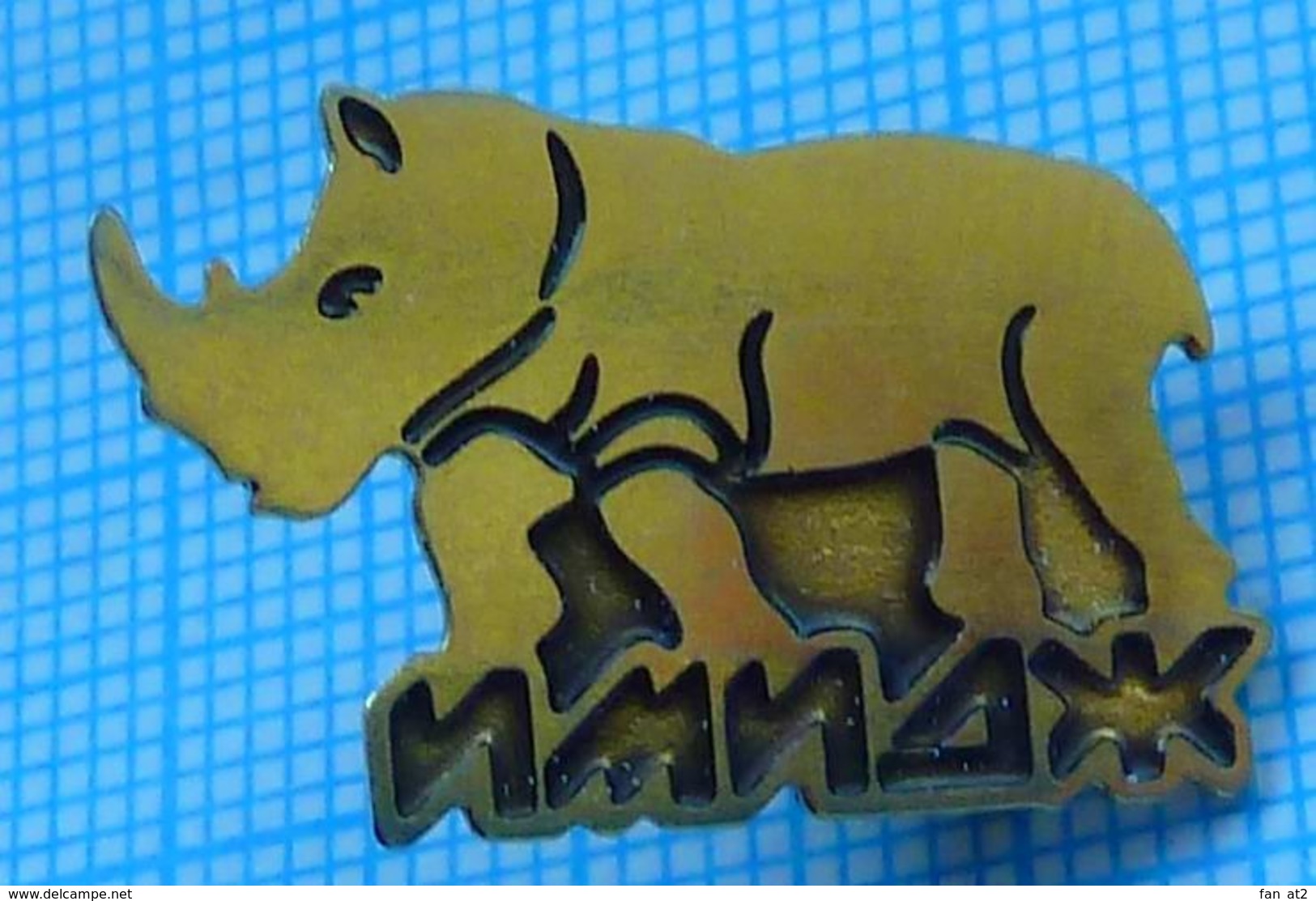 UKRAINE / Badge,pin / Fauna. Rhinoceros. Firm IMAGE. Kyiv. - Animals