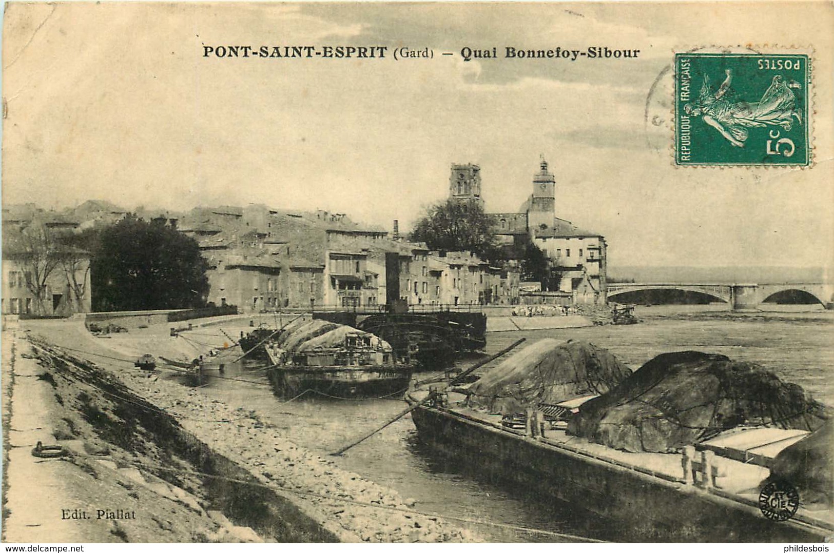 GARD  PONT SAINT ESPRIT  Quai Bonnefoy Sibour - Pont-Saint-Esprit