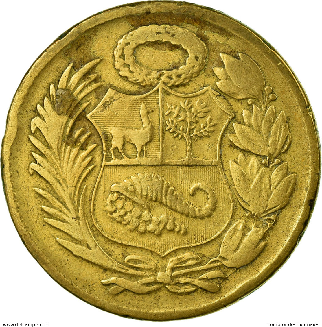 Monnaie, Pérou, Sol, 1959, Lima, TTB, Laiton, KM:222 - Pérou