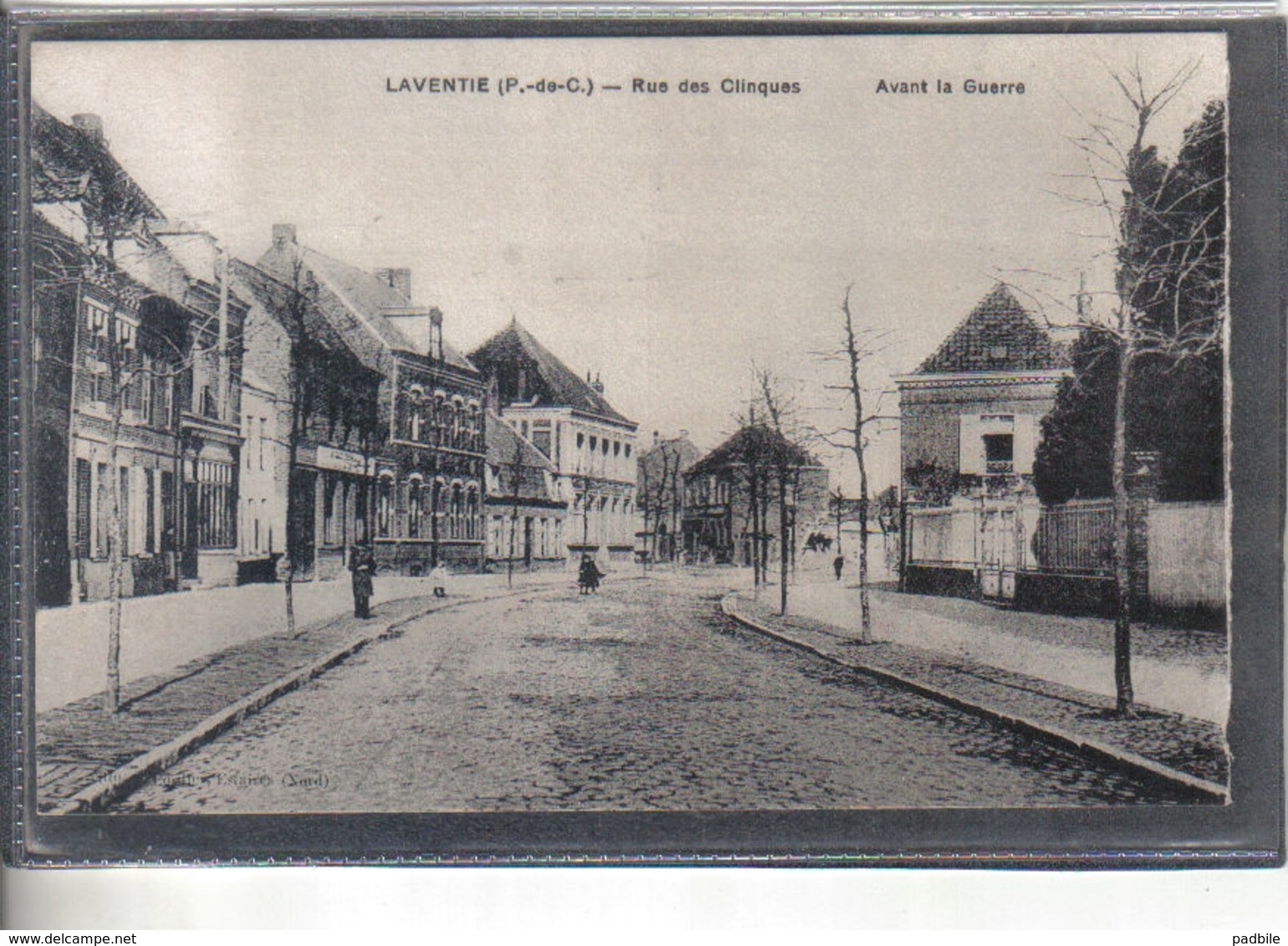 Carte Postale 62. Laventie  Rue Des Clinques  Très Beau Plan - Laventie