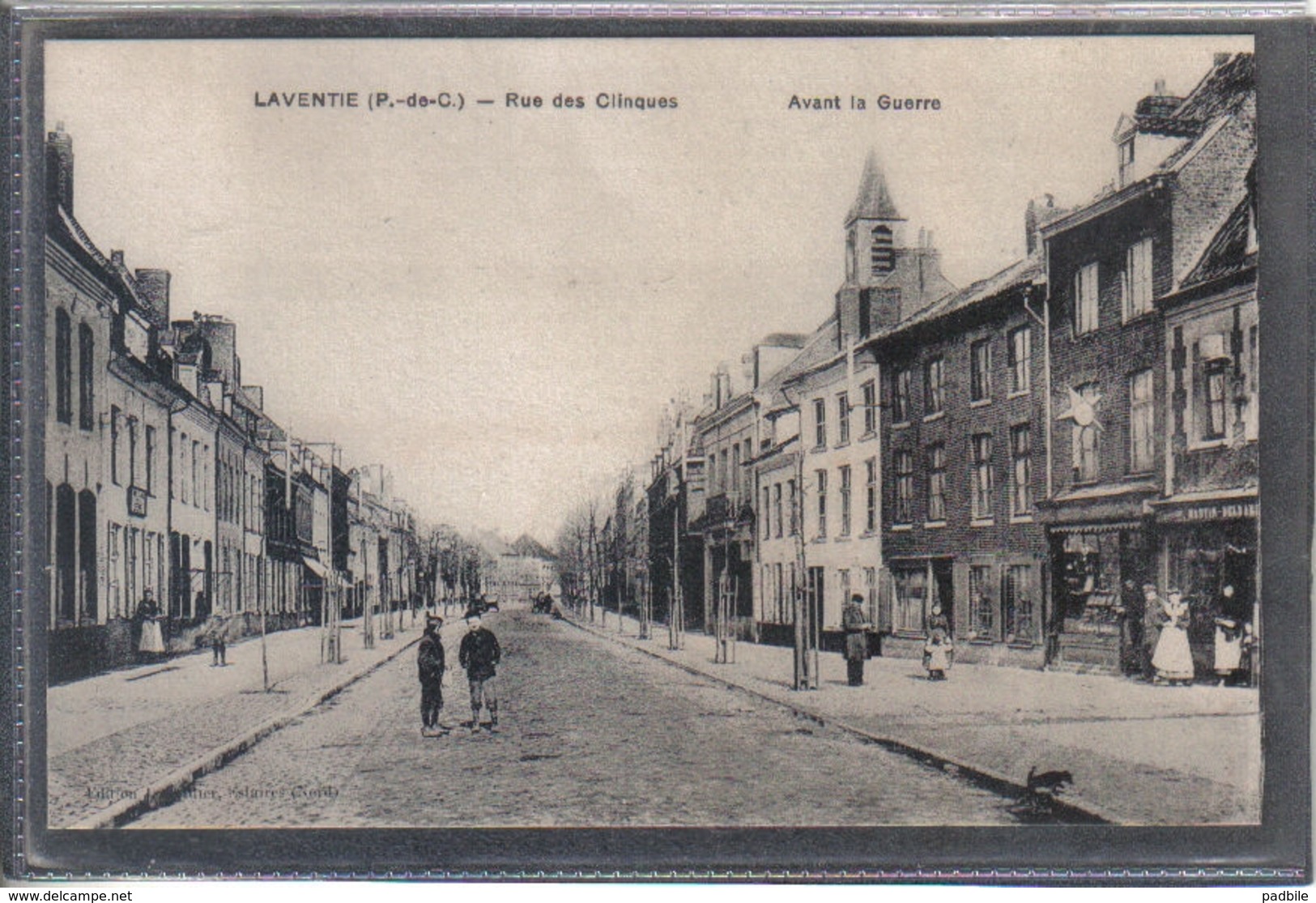 Carte Postale 62. Laventie  Rue Des Clinques  Très Beau Plan - Laventie