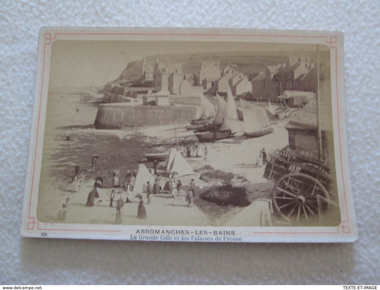 PHOTO ALBUMINE - ARROMANCHES - La Grande Cale [Env 165X110 Circa 1870] - Old (before 1900)