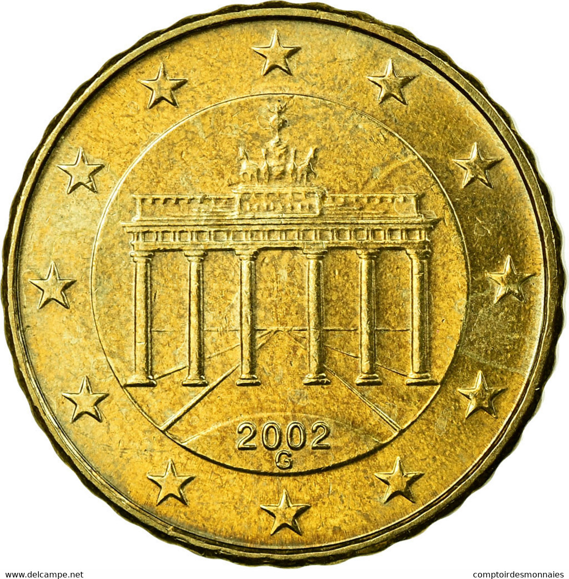 République Fédérale Allemande, 10 Euro Cent, 2002, SUP, Laiton, KM:210 - Allemagne