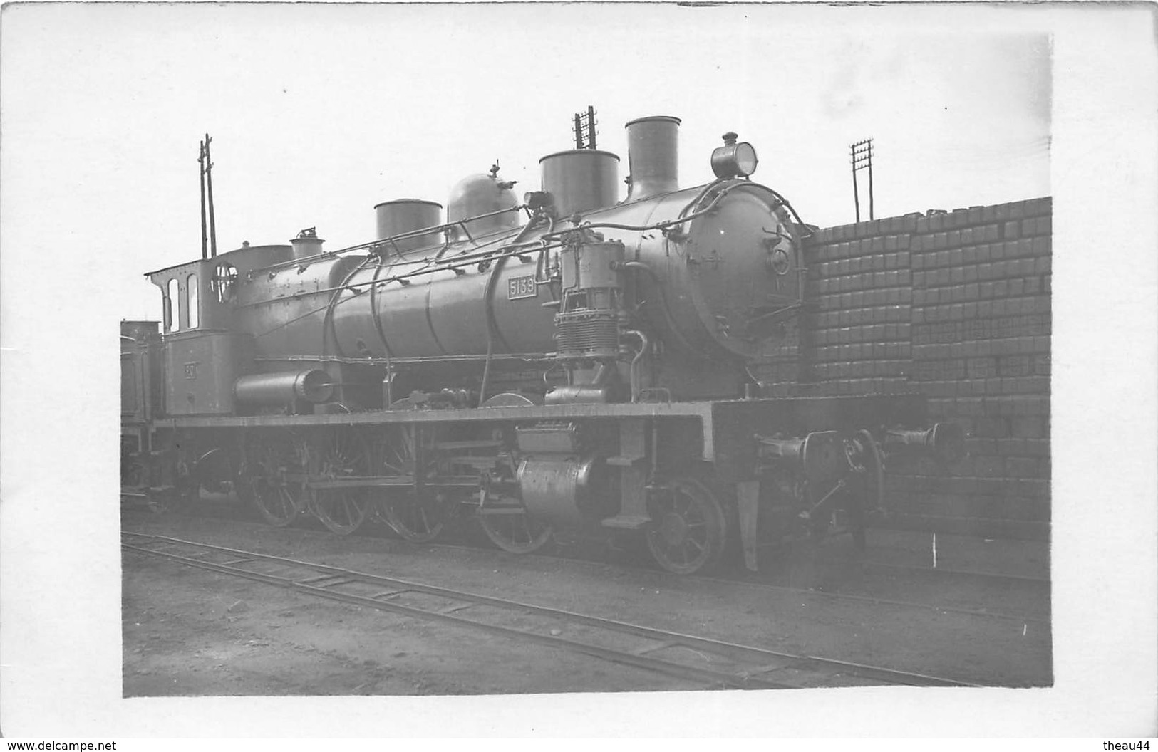 Carte-Photo  -  Locomotives Du P.O.  -  Machine N° 5139  -  Chemin De Fer  - - Matériel