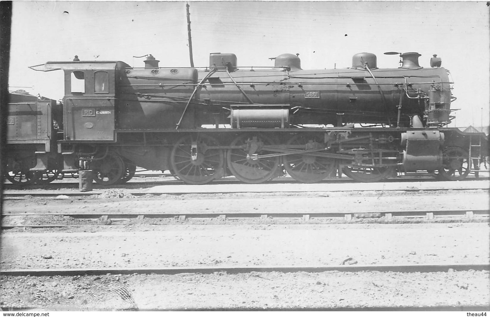 Carte-Photo  -  Locomotives Du P.O.  -  Machine N° 5801 " CAHORS "   -  Chemin De Fer  - - Equipment