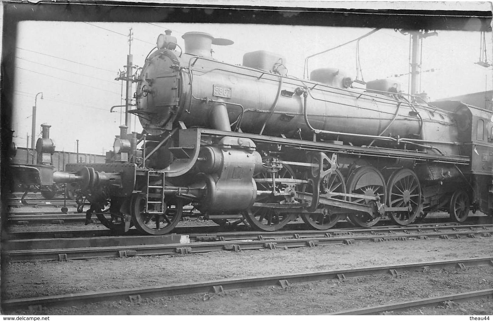 Carte-Photo  -  Locomotives Du P.O.  -  Machine N° 5867   -  Chemin De Fer  - - Matériel