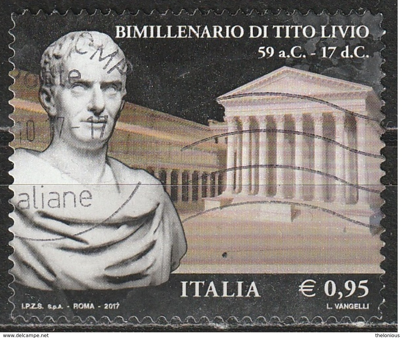 Italia 2017 - 0,95 Cent. Tito Livio - 2011-20: Usati