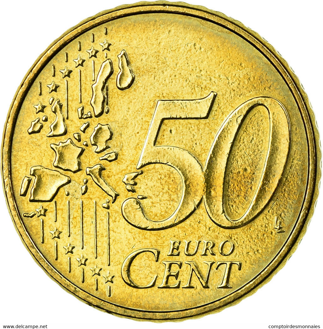 République Fédérale Allemande, 50 Euro Cent, 2002, TTB, Laiton, KM:212 - Allemagne