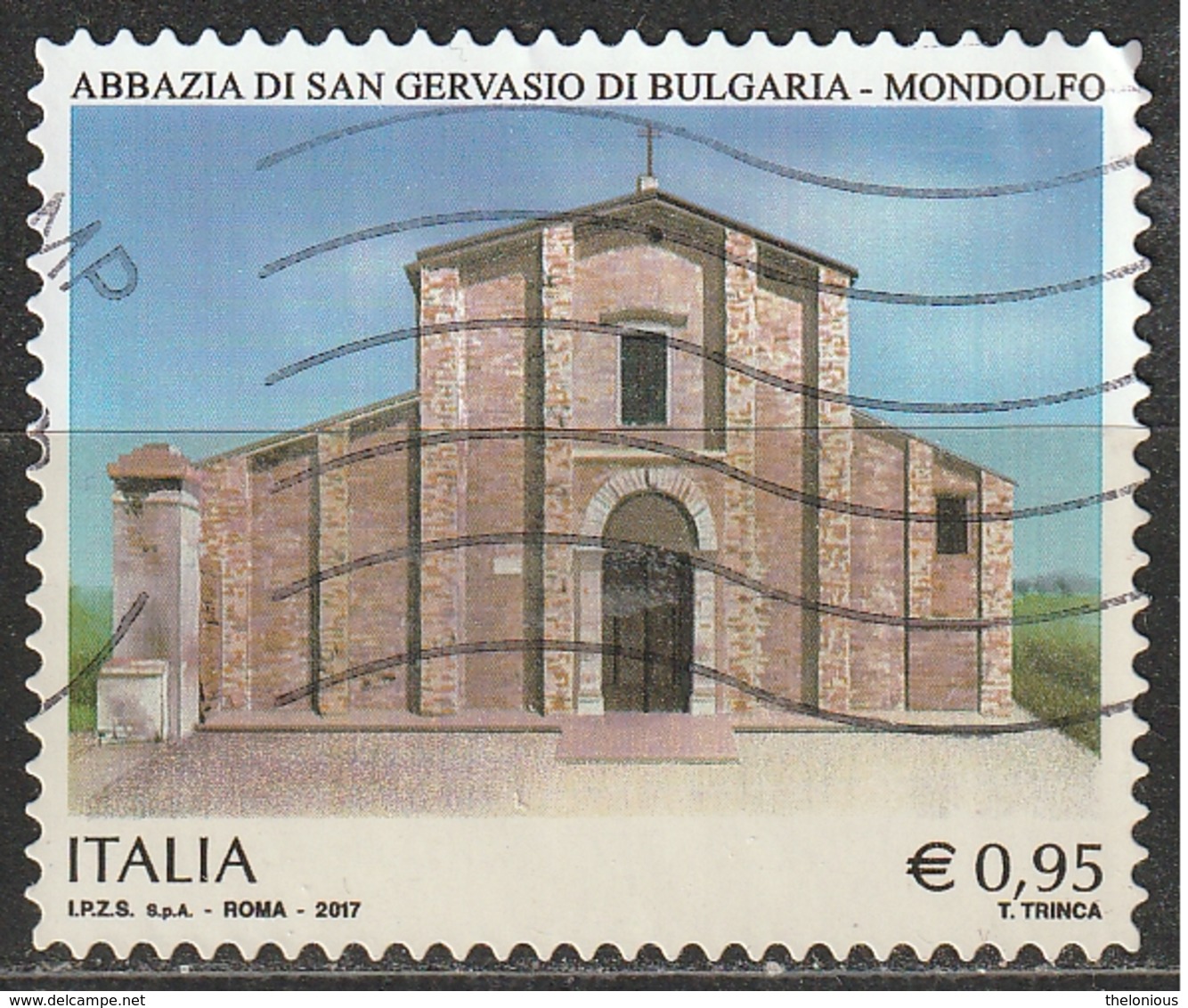 Italia 2017 - 0,95 Cent. Abbaxxia Di Gervasio Of Bulgaria A Mondolfo - 2011-20: Usati