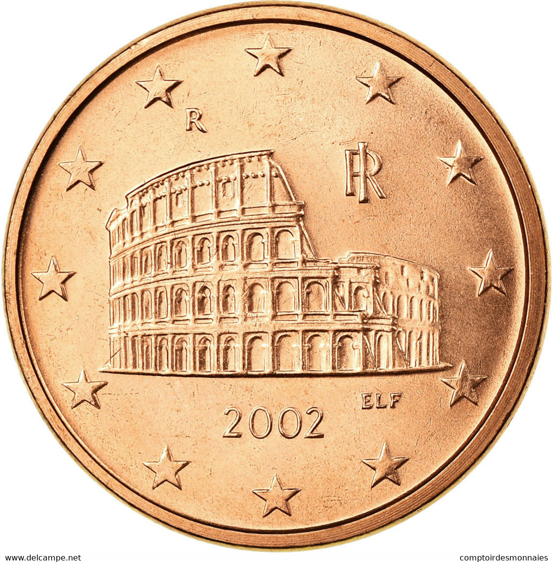 Italie, 5 Euro Cent, 2002, SUP, Copper Plated Steel, KM:212 - Italie