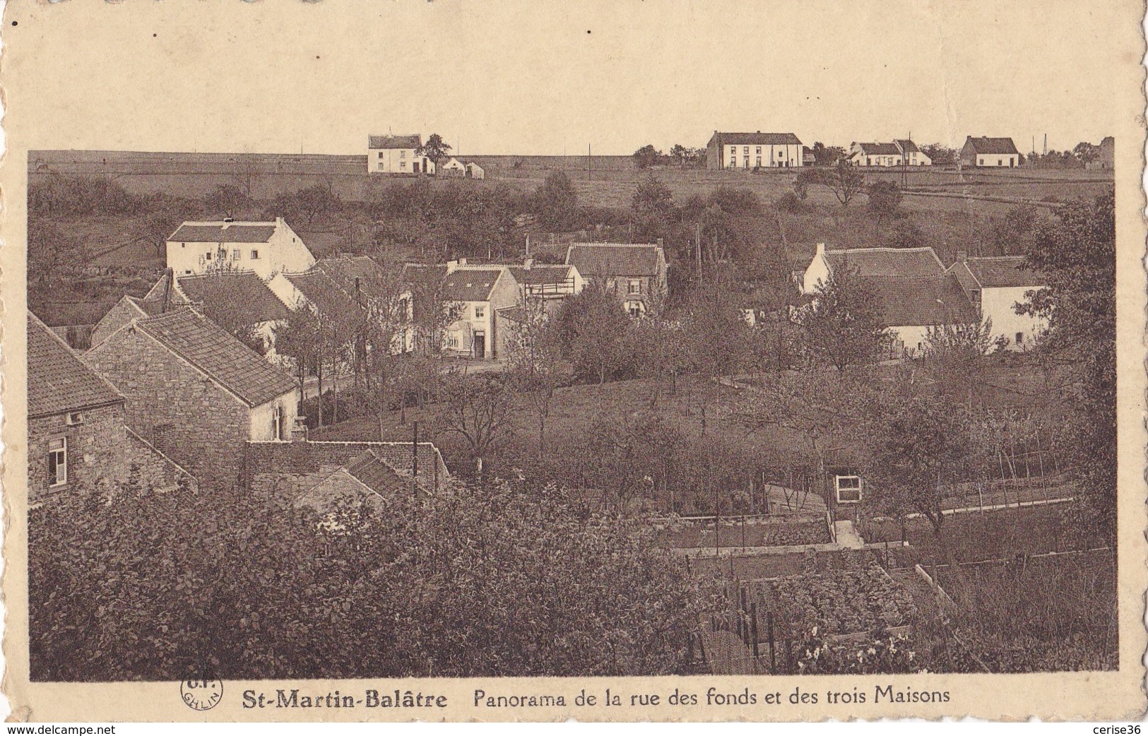 St-Martin-Balâtre Panorama De La Rue Des Fonds Et Des Trois Maisons Circulée - Jemeppe-sur-Sambre