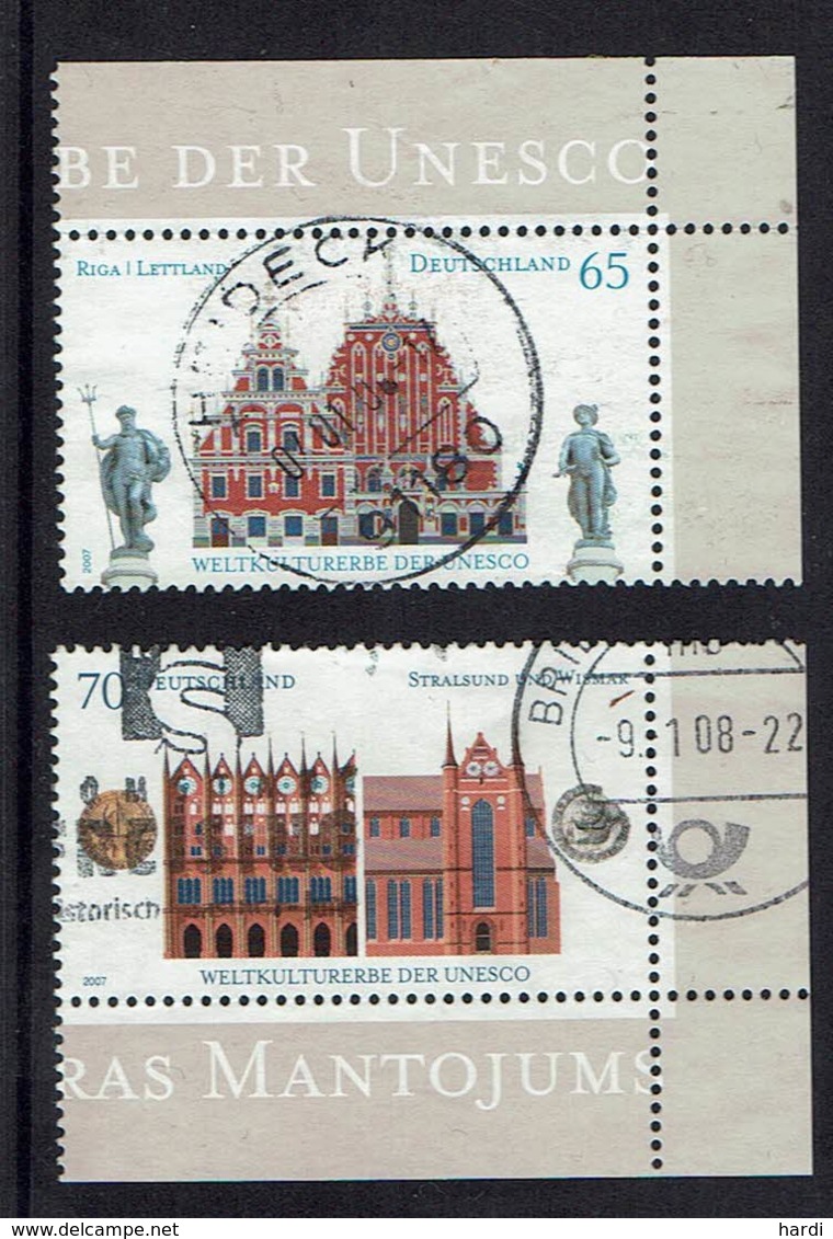 BRD, 2007, MiNr 2614,2615, Gestempelt - Oblitérés