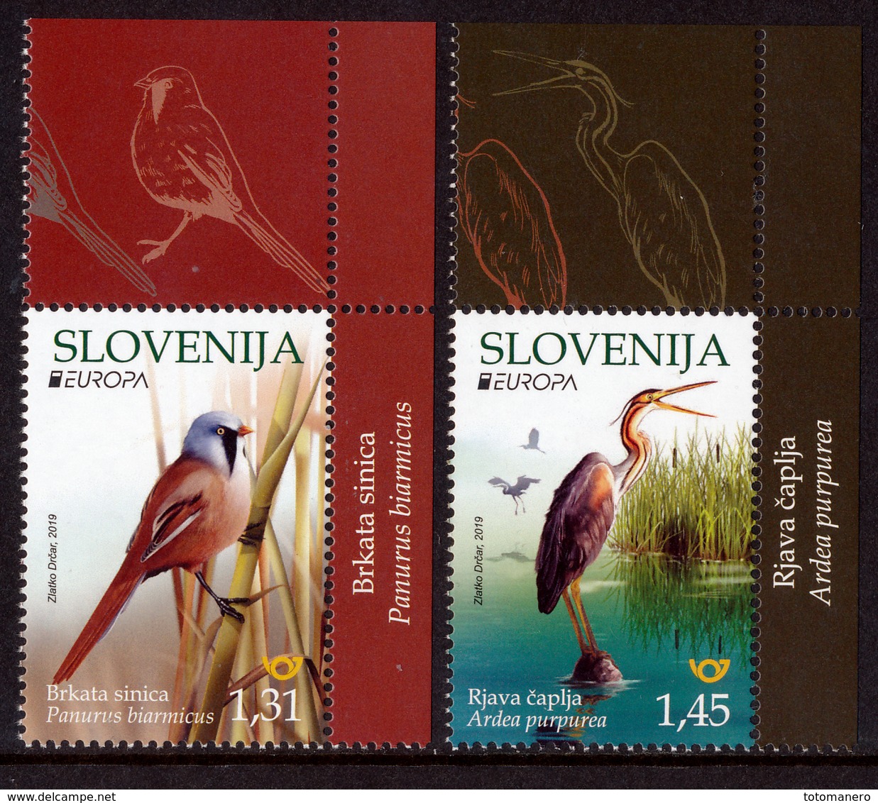 SLOVENIA/Slowenien EUROPA 2019 "National Birds" Set Of 2v** - 2019