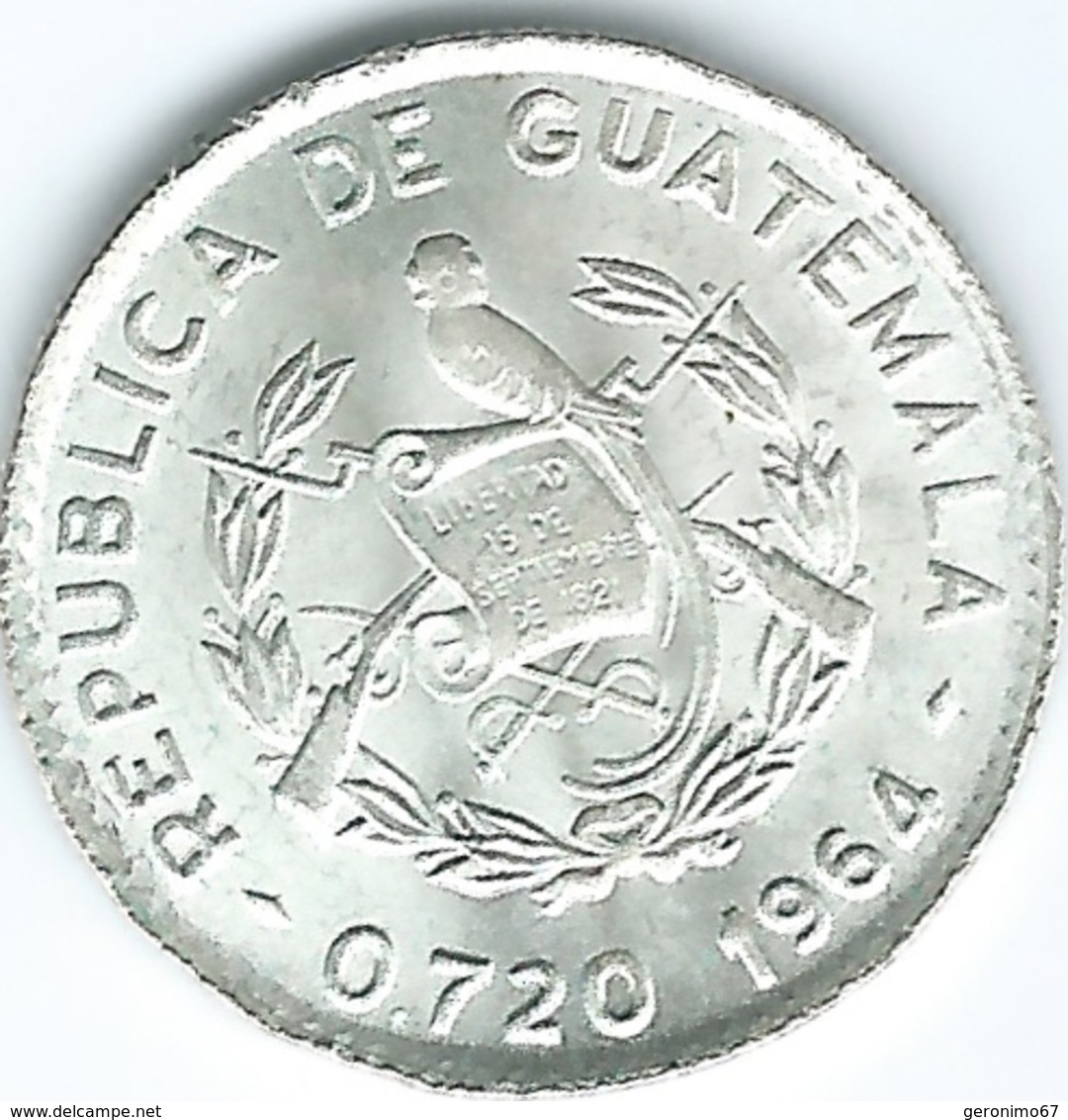 Guatemala - 10 Centavos - 1964 - KM262 - Guatemala