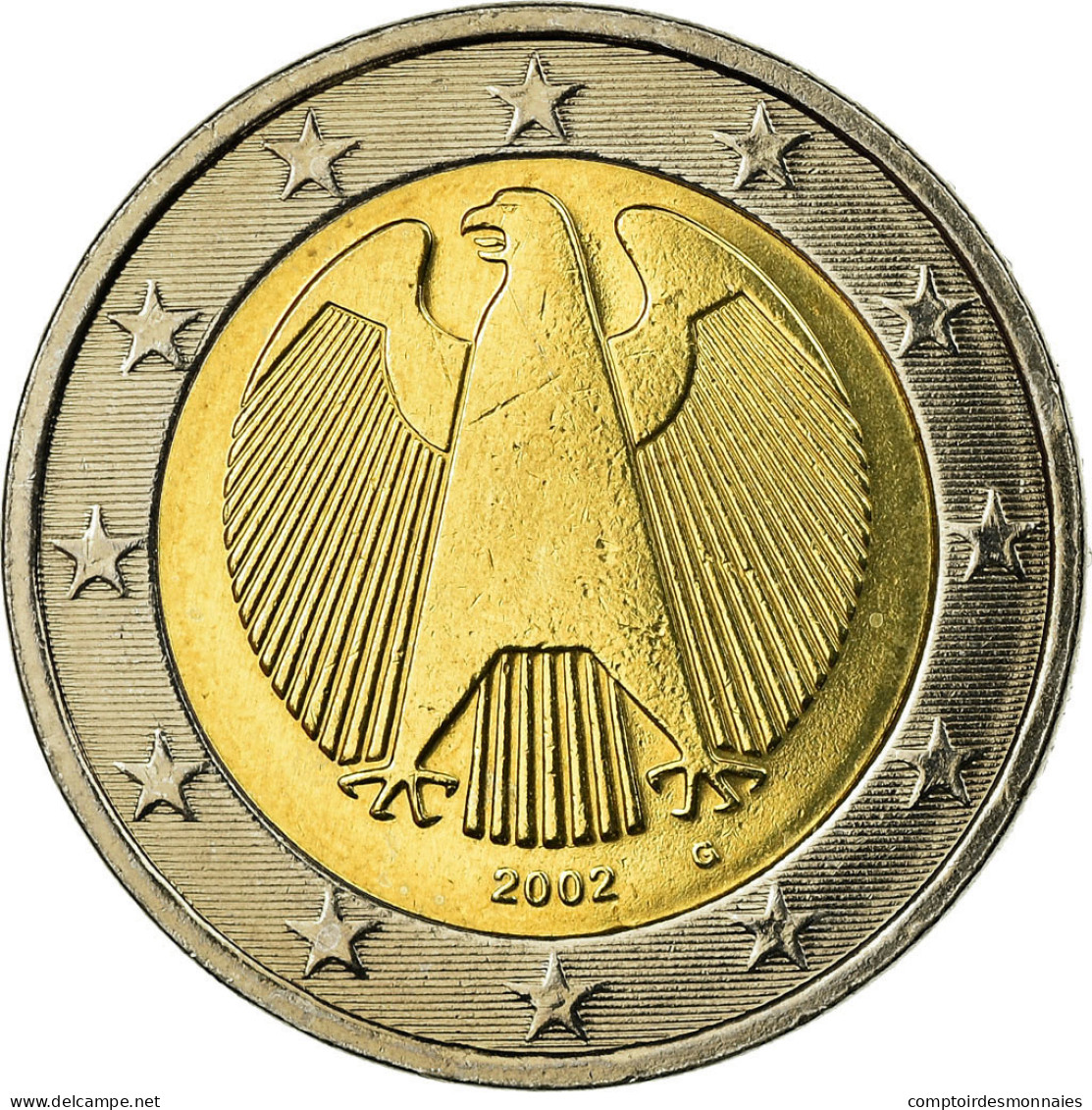 République Fédérale Allemande, 2 Euro, 2002, TTB, Bi-Metallic, KM:214 - Allemagne