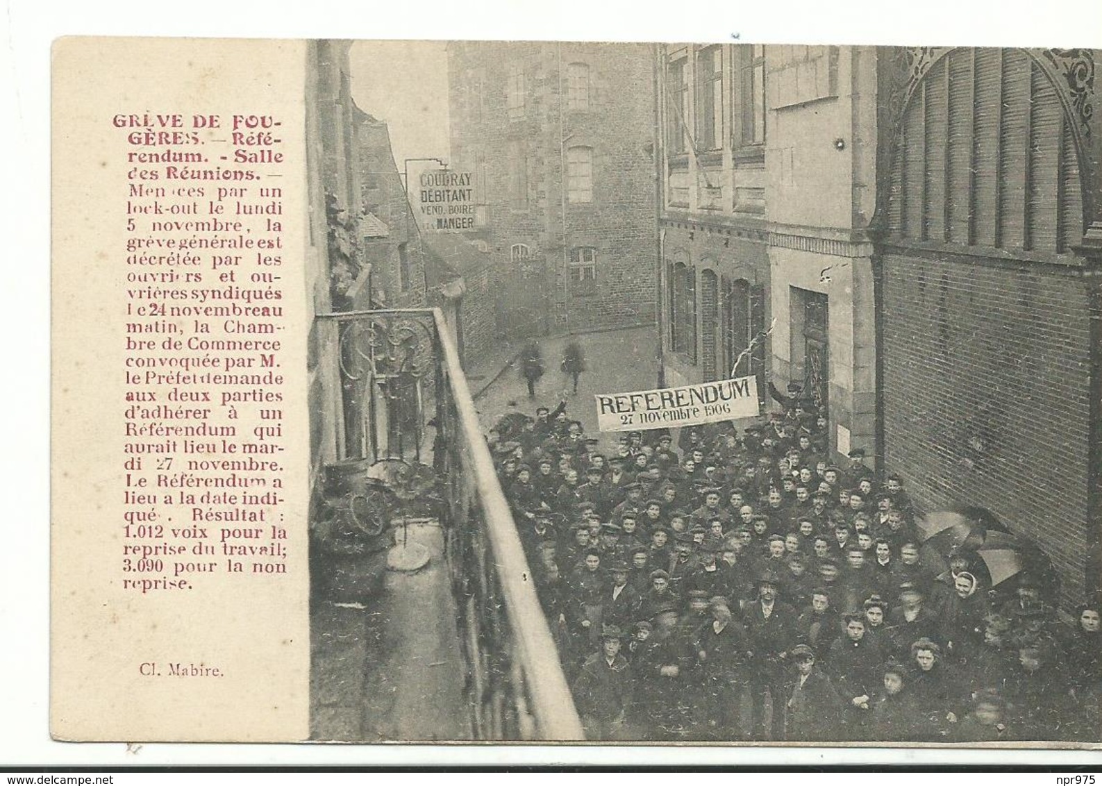 35  Fougeres  La Greve Le Referendum - Fougeres