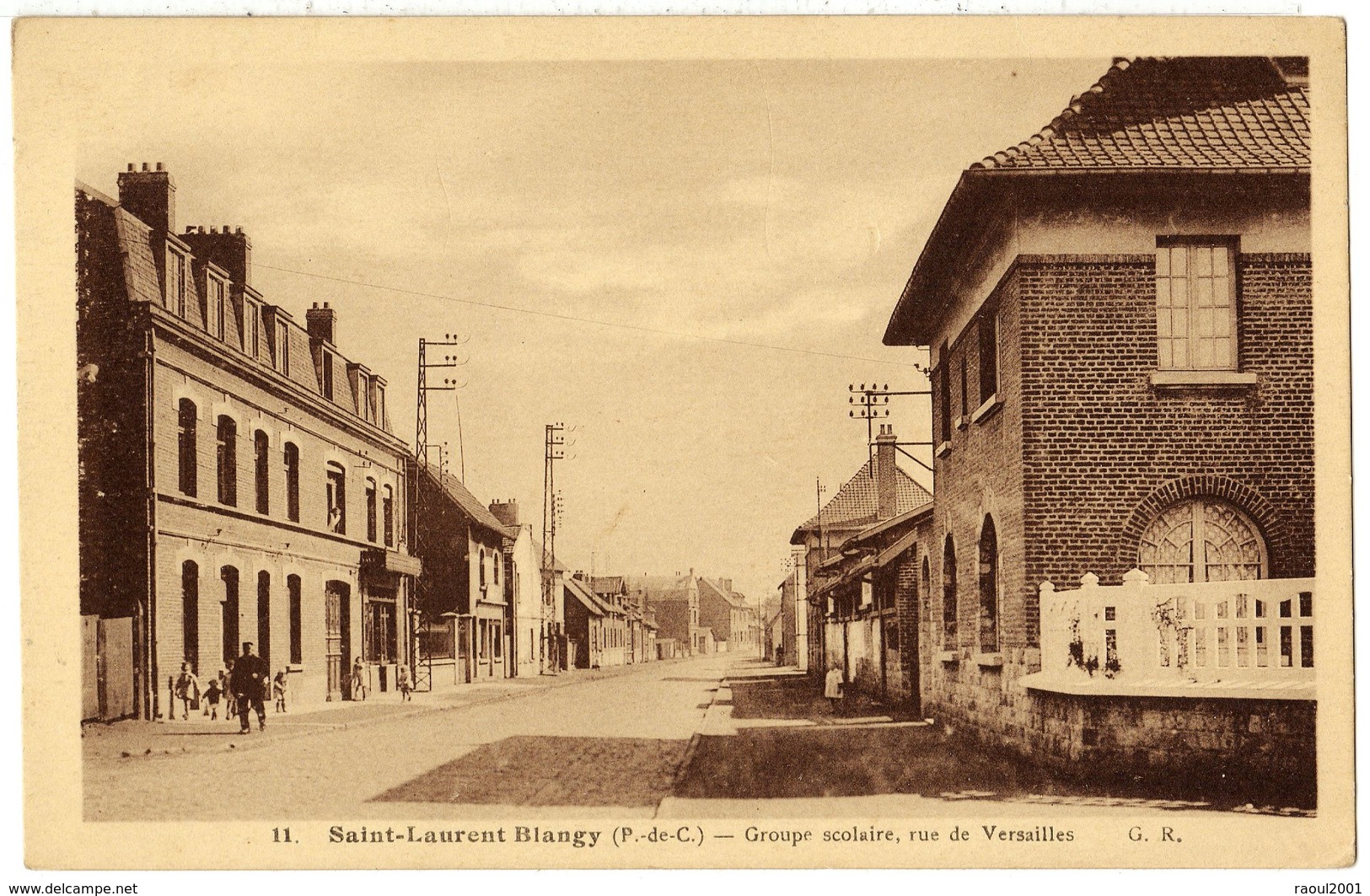 SAINT LAURENT BLANGY ( Près D' Arras ) - 62 - Groupe Scolaire Ecole - Rue De Versailles - Saint Laurent Blangy