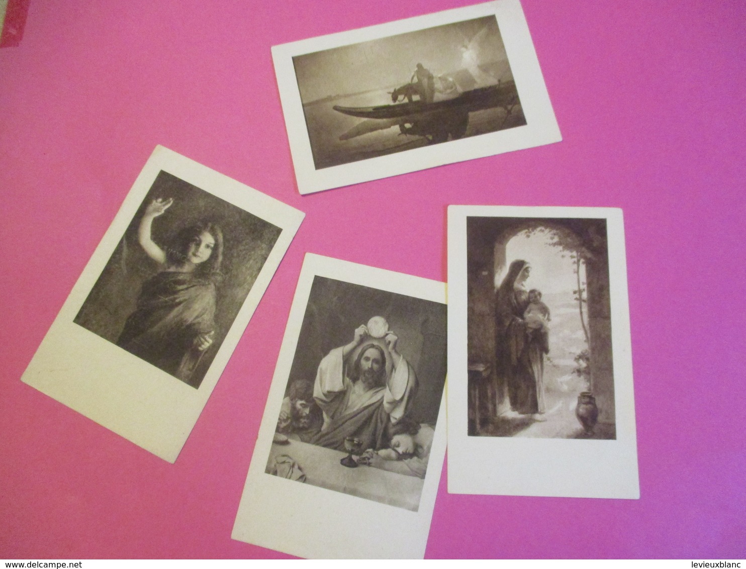 4 Images Religieuses/Souvenir De 1ére Communion/ J Gompertz/St Honoré D'Eylau/1934    IMPI36 - Religion & Esotericism