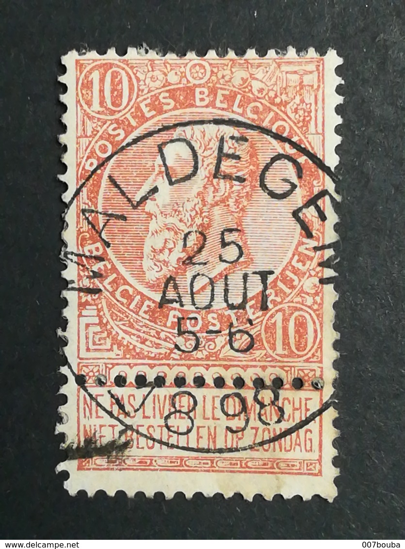 COB N ° 57 Oblitération Maldegem 1898 - 1893-1900 Fine Barbe