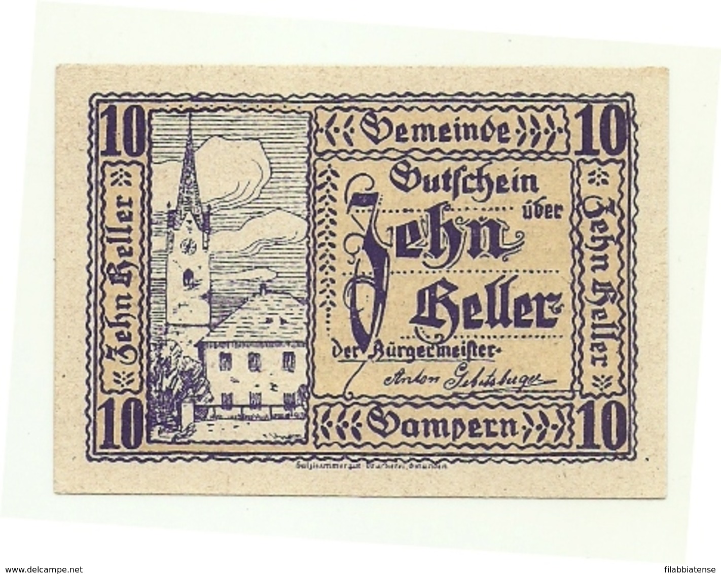 1920 - Austria - Gampern Notgeld N95   ----- - Austria