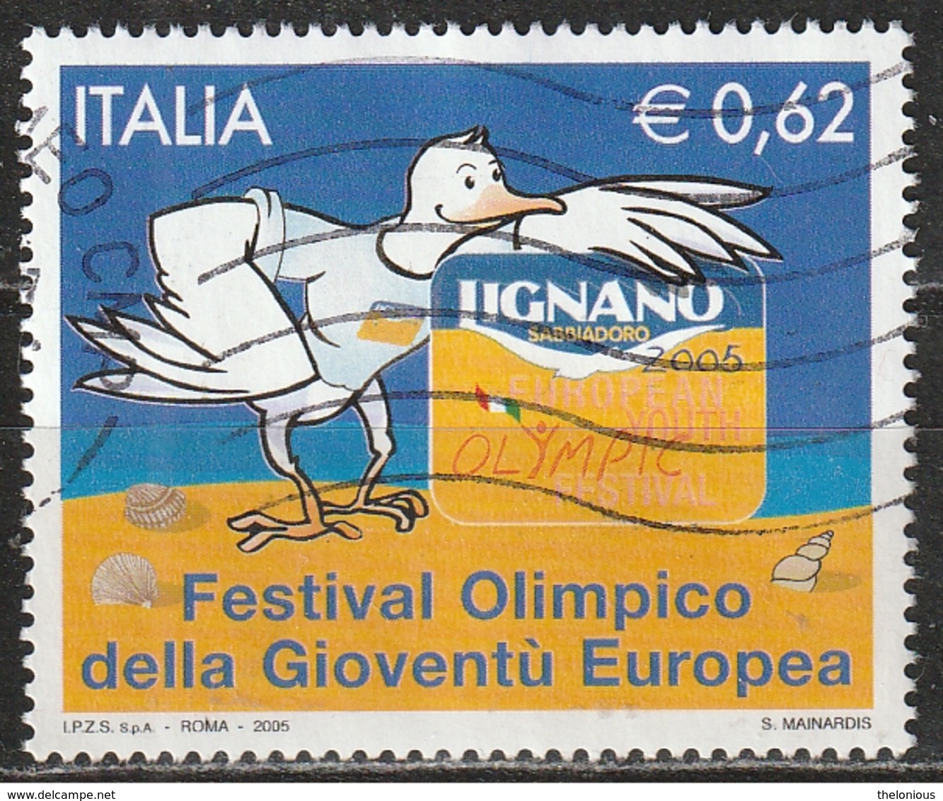 Italia 2005 - € 0,62 - Festival Olimpico Della Gioventù Europea - 2001-10: Usati