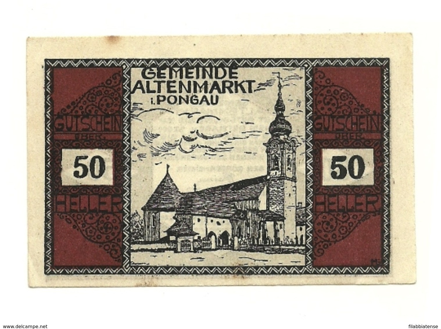 1920 - Austria - Pongau Notgeld N96   ----- - Austria