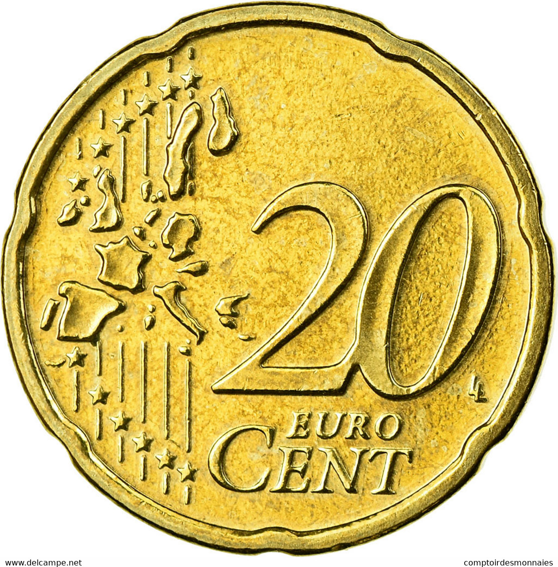 République Fédérale Allemande, 20 Euro Cent, 2002, SUP, Laiton, KM:211 - Allemagne