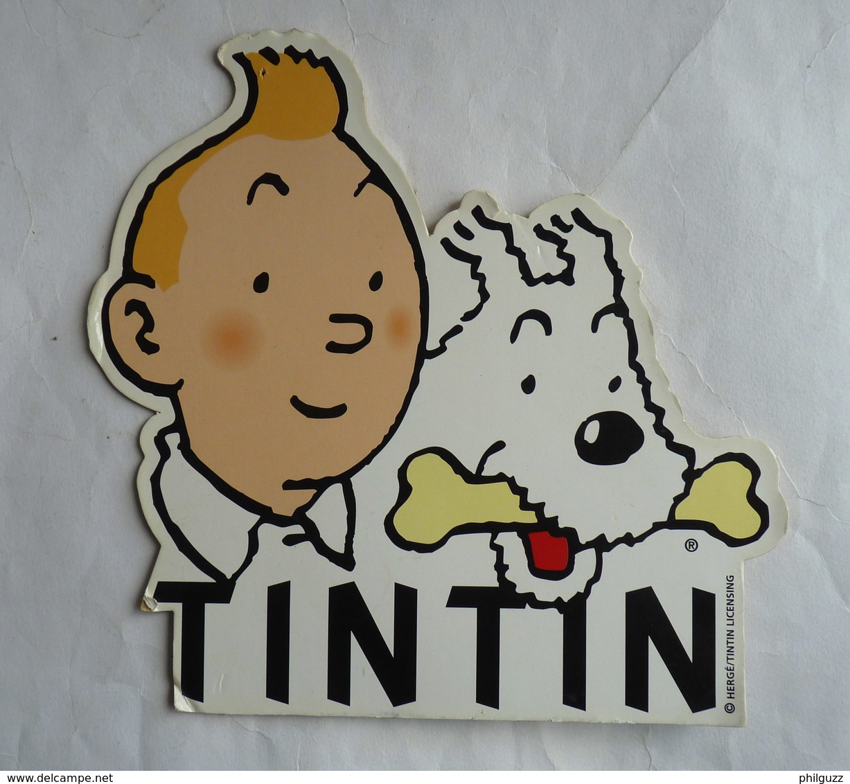 PUBLICITE Petite PLV TINTIN ET MILOU TÊTES TINTIN LICENSING - Objets Publicitaires