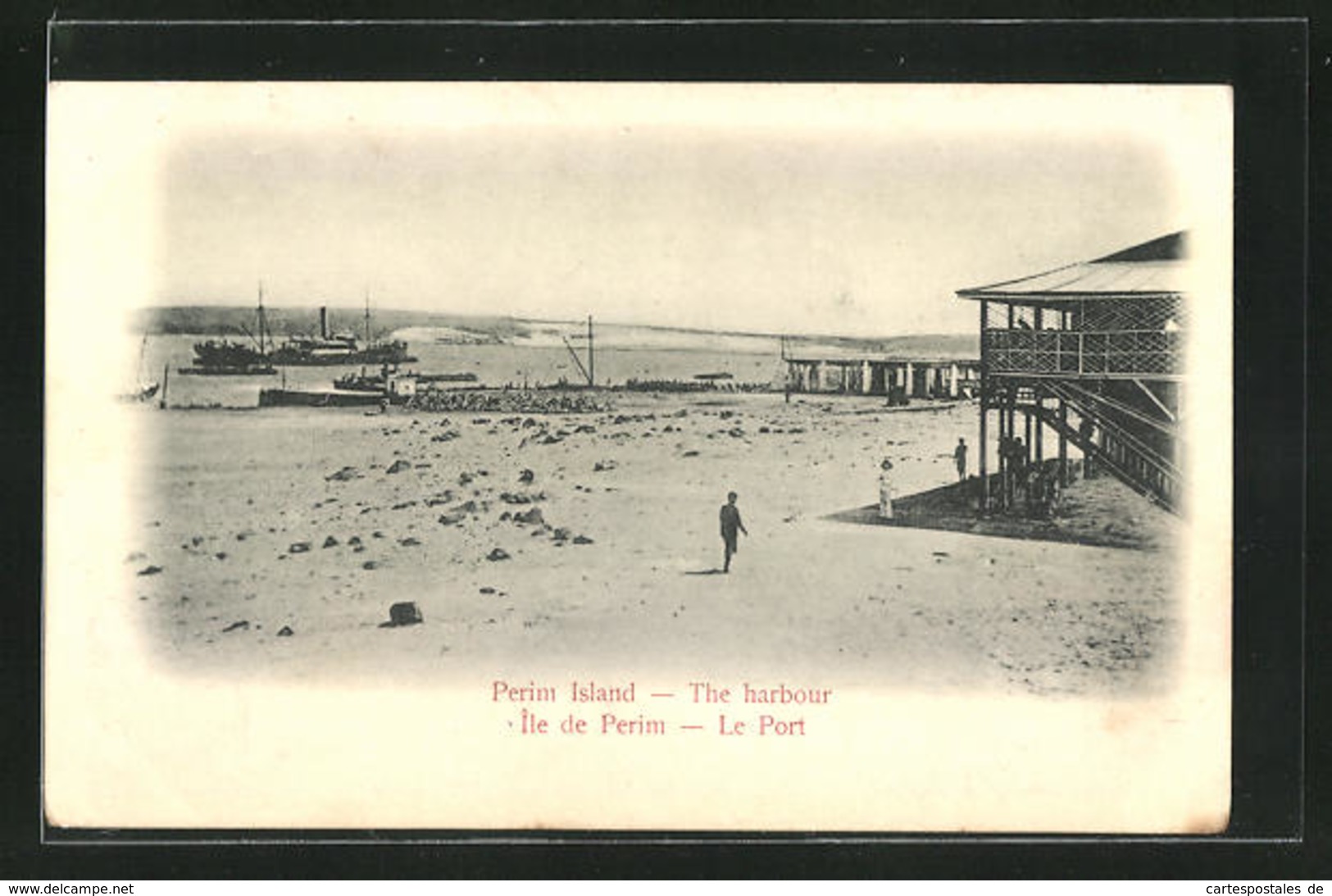 AK Perim Island, The Harbour - Yemen