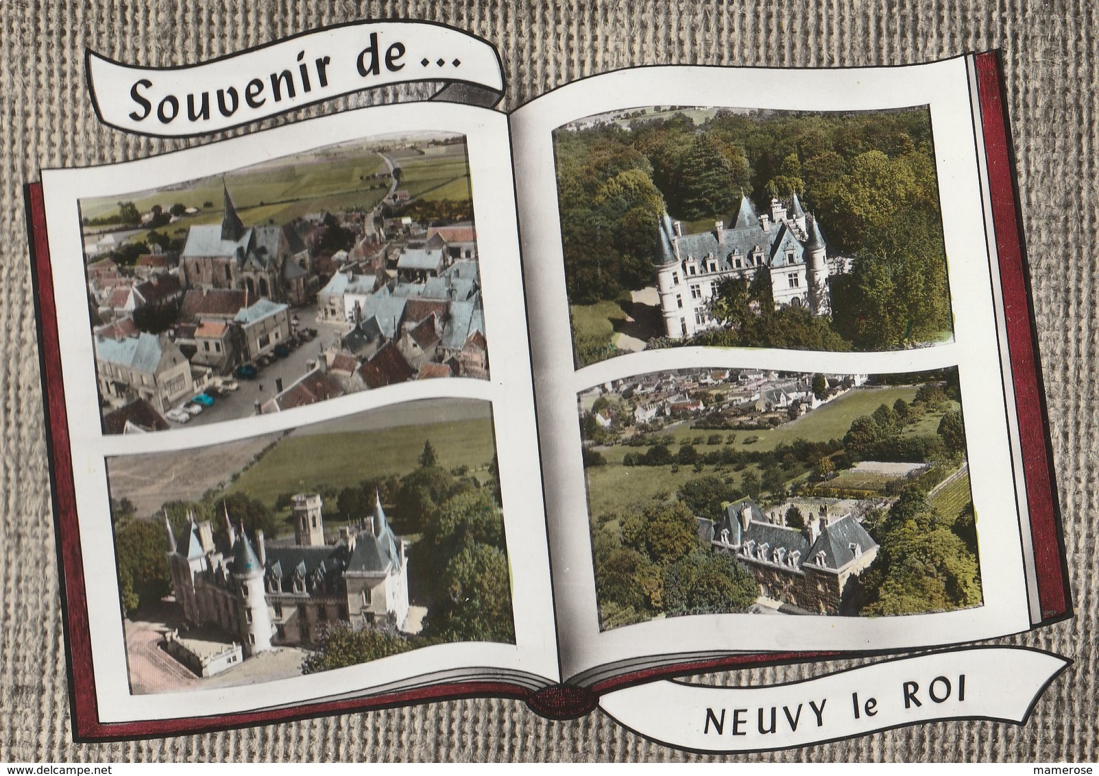 NEUVY-LE-ROI (49). Souvenir De ... Forme Livre, 4 Vues: Dont Vue Sur L'Eglise - Neuvy-le-Roi