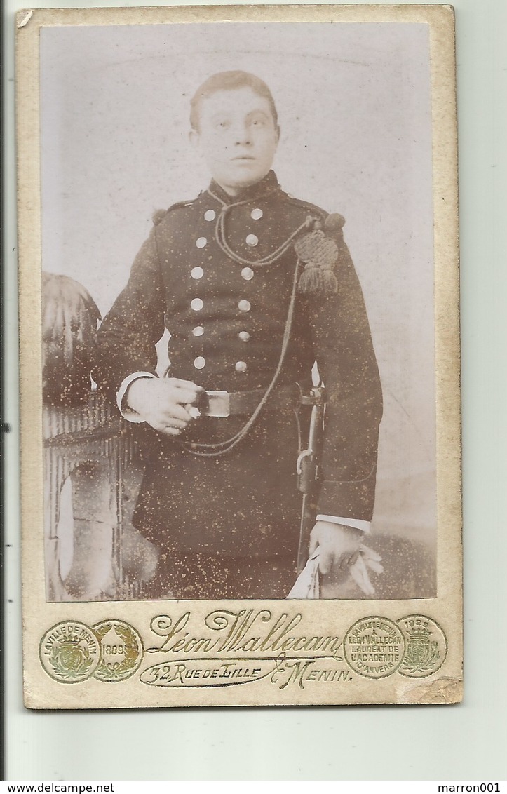 Militair - Foto CDV - Menen - Menin - Autres & Non Classés