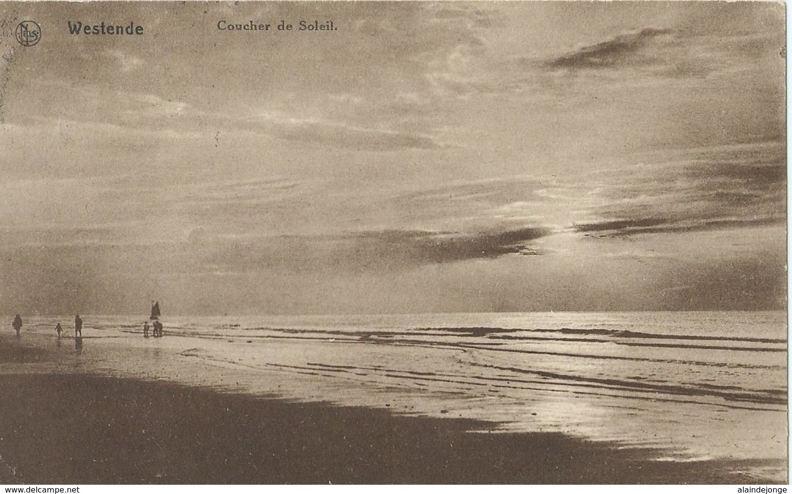 Westende - Coucher De Soleil - Ern. Thill Serie Plage No 36 - 1928 - Westende