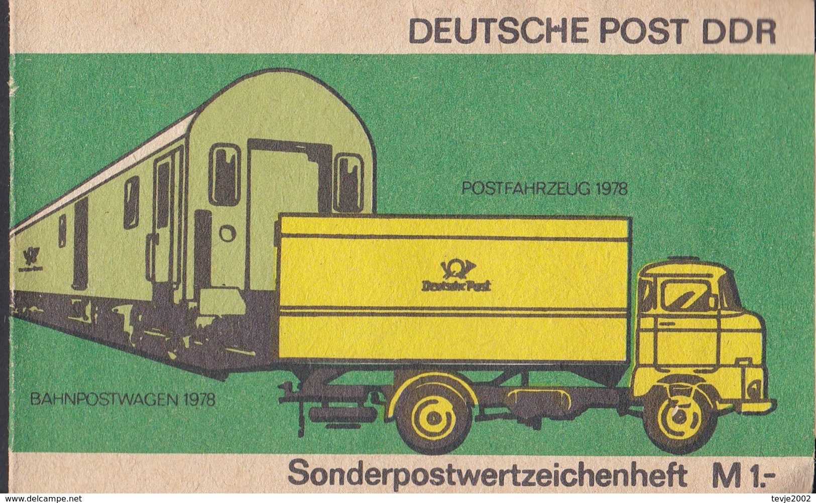 Wib_ DDR - Markenheftchen Mi.Nr. SMHD 9 Ca - Postfrisch MNH - Booklets