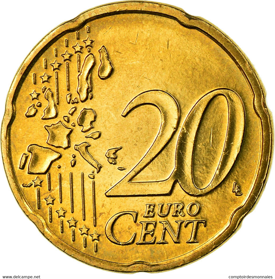 Pays-Bas, 20 Euro Cent, 2003, TTB, Laiton, KM:238 - Pays-Bas