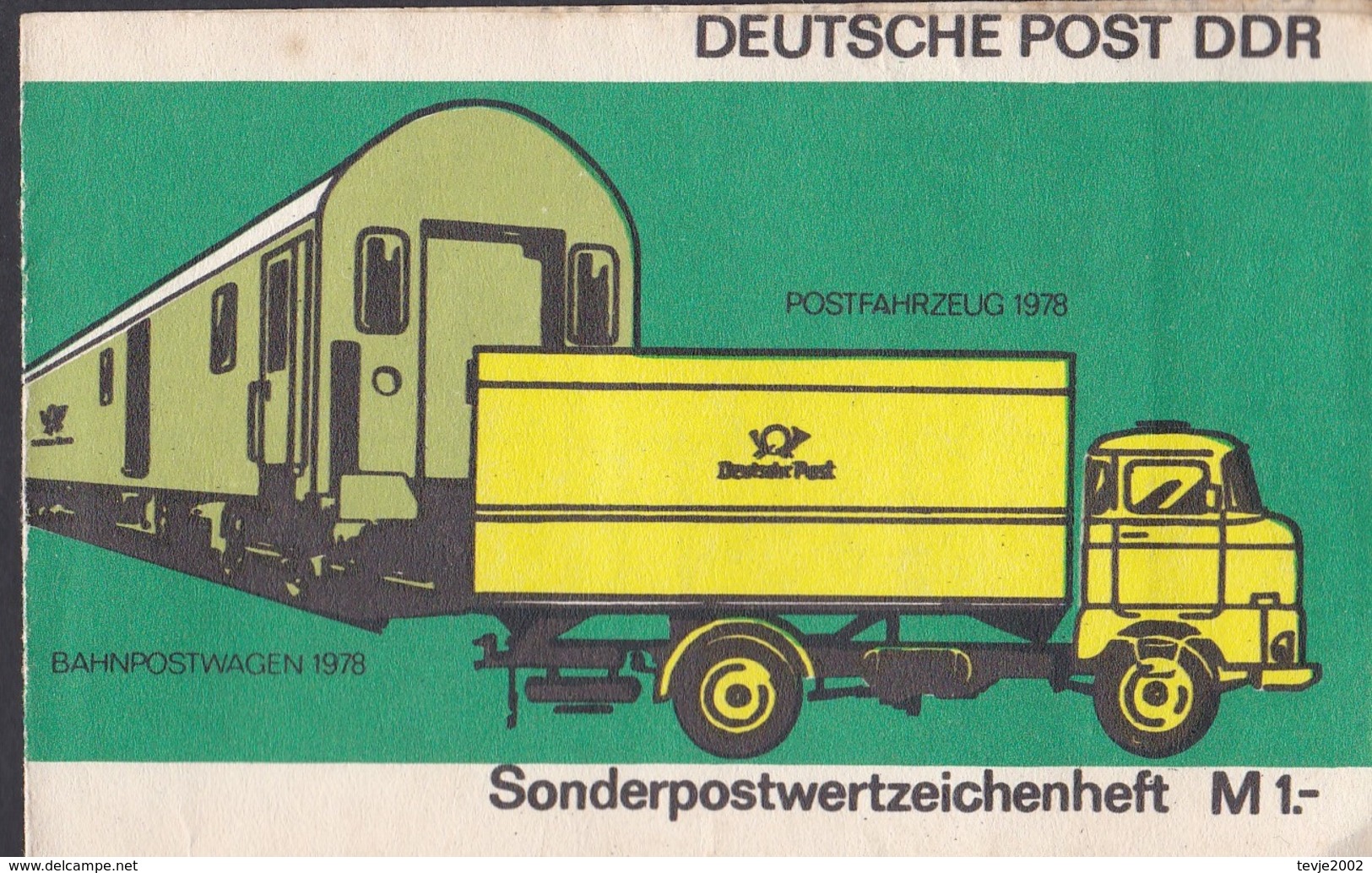 Wib_ DDR - Markenheftchen Mi.Nr. SMHD 9 Ba - Postfrisch MNH - Mit Druckvermerk - Booklets