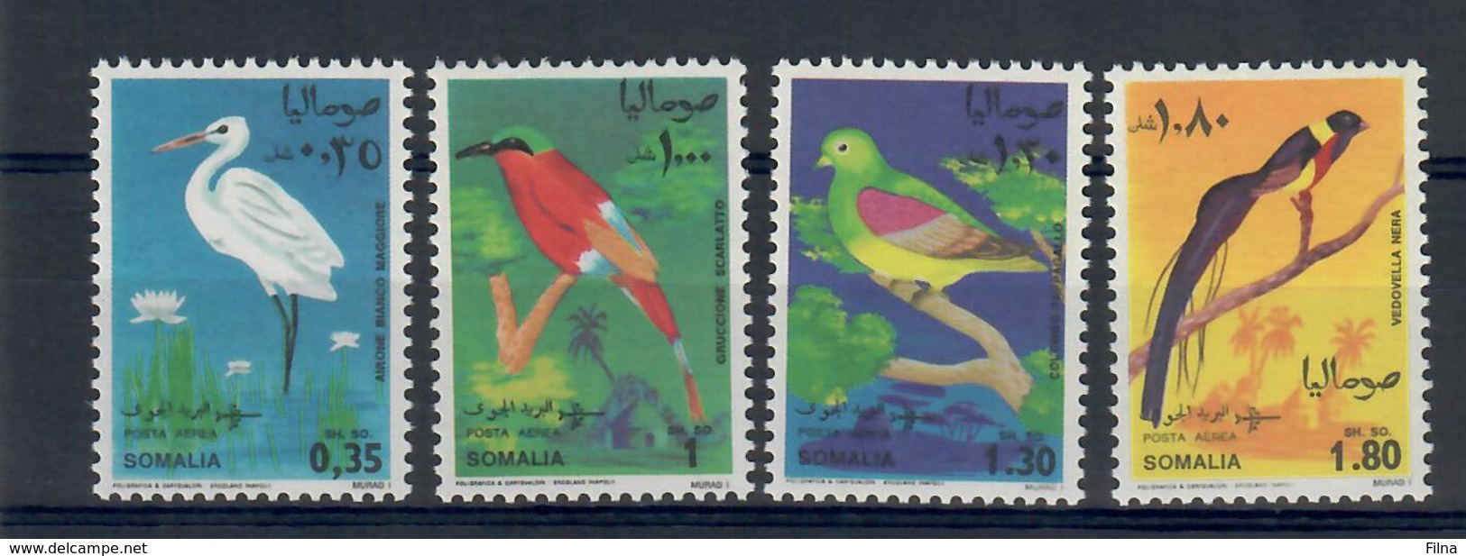 SOMALIA 1968 - FAUNA ANIMALI - UCCELLI  - MNH ** - Somalia (1960-...)