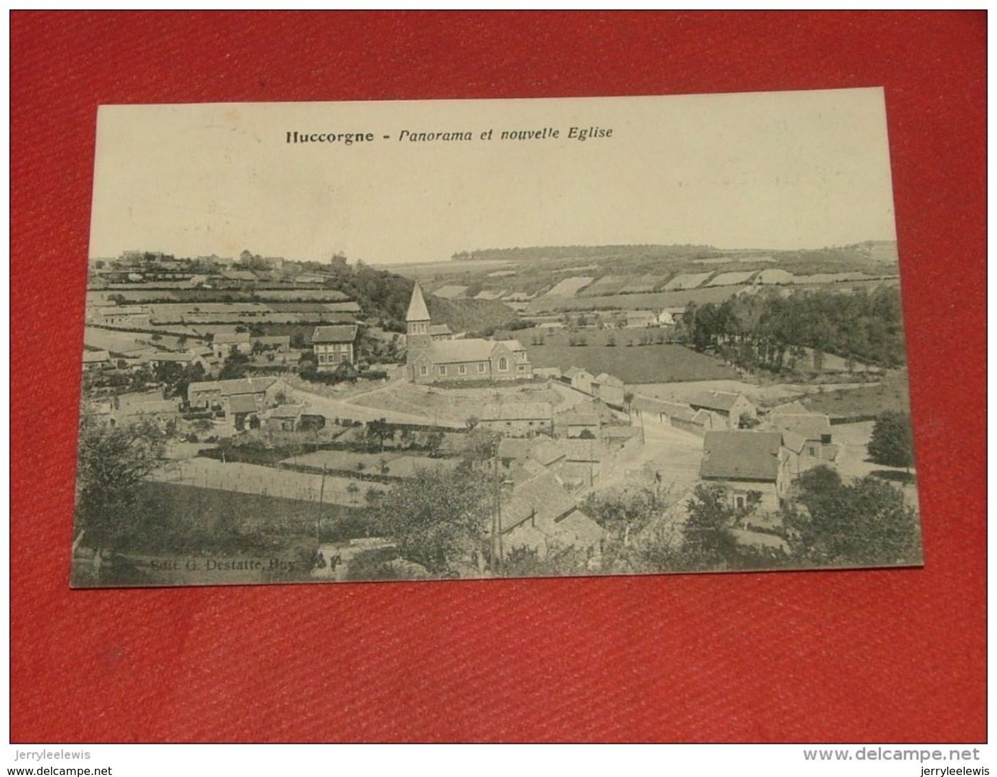 HUCCORGNE -  Panorama Et Nouvelle église -  1923 - Wanze