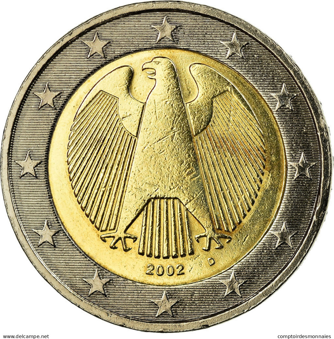 République Fédérale Allemande, 2 Euro, 2002, TTB, Bi-Metallic, KM:214 - Allemagne