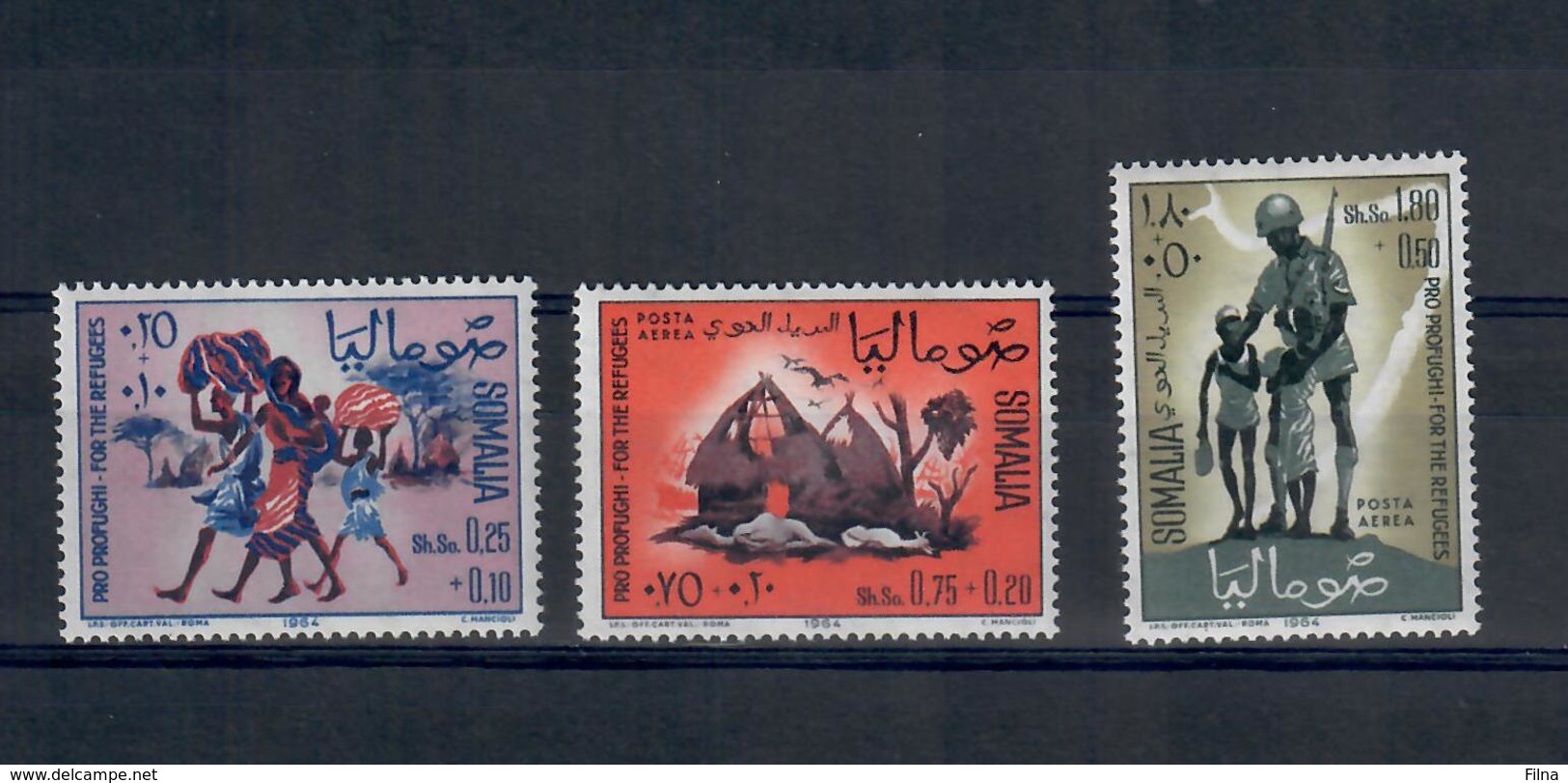 SOMALIA 1964 - PRO PROFUGHI  - MNH ** - Somalia (1960-...)