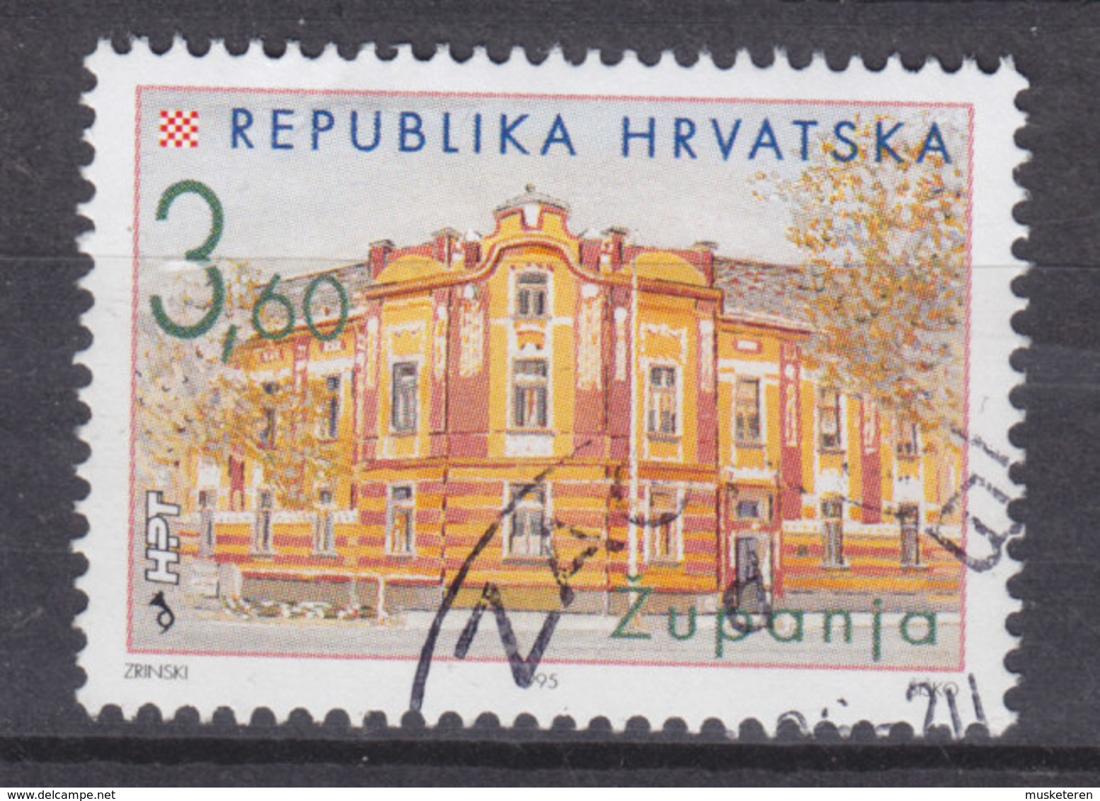 Croatia 1995 Mi. 346    3.60 K Rathaus, Zupanja - Kroatien