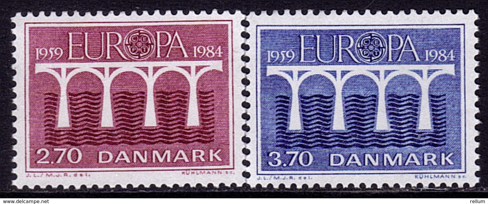 Danemark - Europa CEPT 1984 - Yvert Nr. 809/810 - Michel Nr. 806/807  ** - 1984