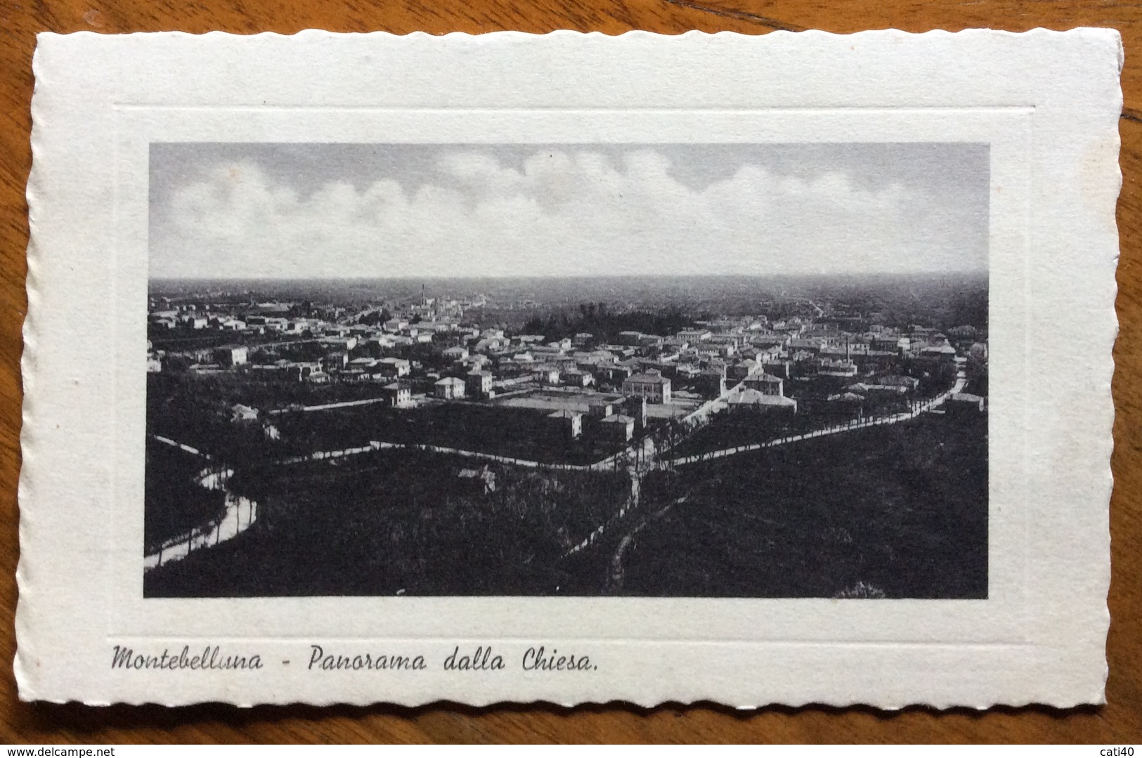 AMBULANTE MESS.UDINE - VENEZIA *13/7/38 SU CARTOLINA MONTEBELLUNA PANORAMA DALLA CHIESA PER POGGIORENATICO - Alberghi & Ristoranti