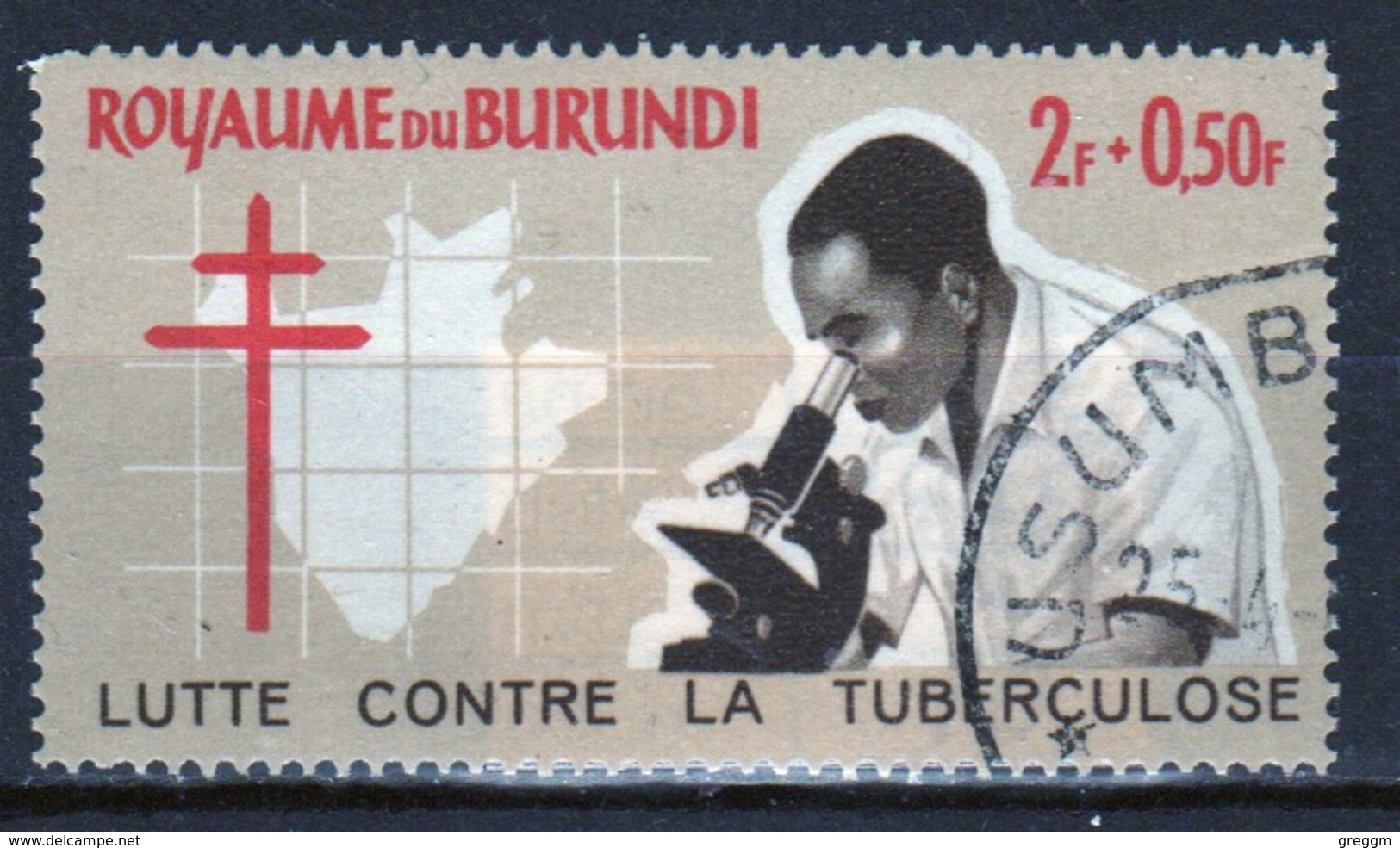 Burundi 1965 Single 2f + 0.50f Stamp From The Anti-TB Campaign Set. - Used Stamps