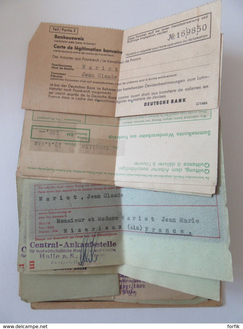 Empire Allemand - Guerre 39-45 - Invalidenversicherung (Carte D'invalidité) Avec Coupons - 27 Septembre 1944 - Historical Documents