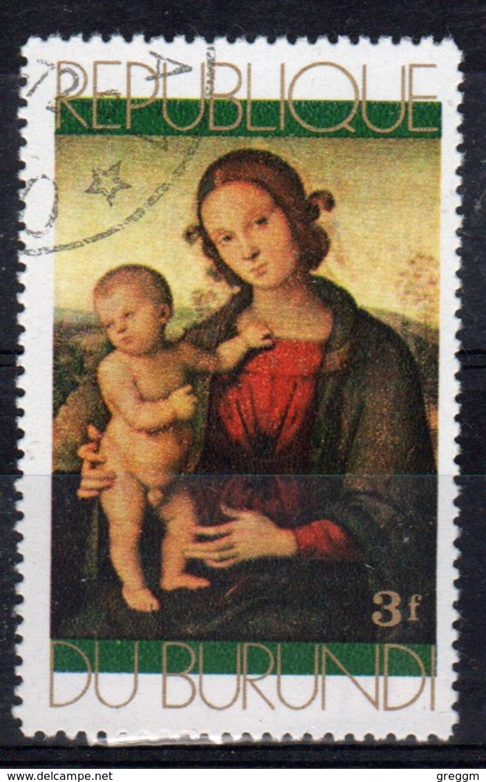 Burundi 1971 Single 3f Stamp From The Christmas Paintings Set. - Used Stamps