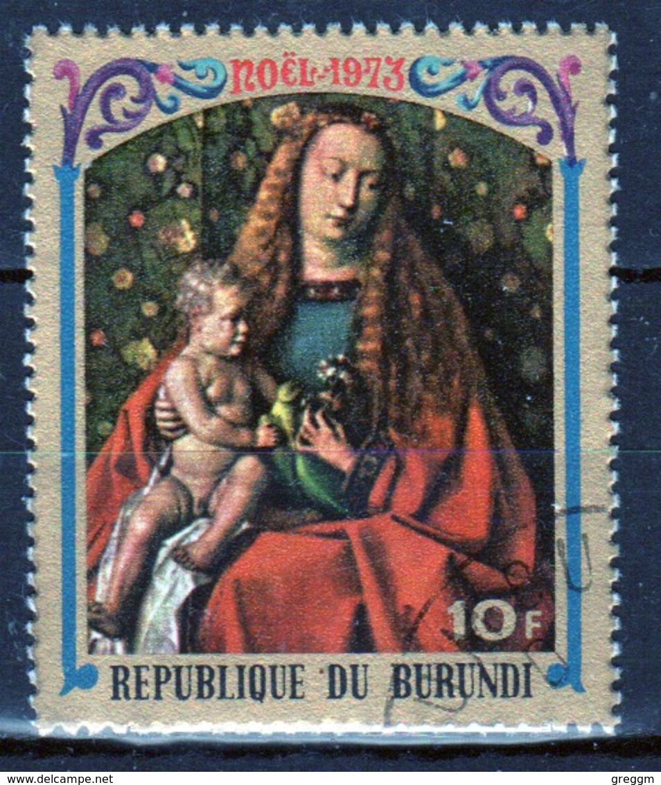 Burundi 1973 Single 10f Stamp From The Christmas Paintings Set. - Used Stamps