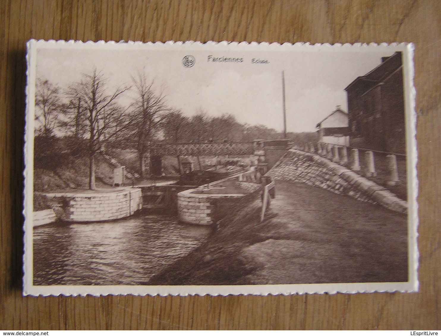 FARCIENNES Ecluse Péniche Bateau  Province Du Hainaut België Belgique Carte Postale Postcard - Farciennes