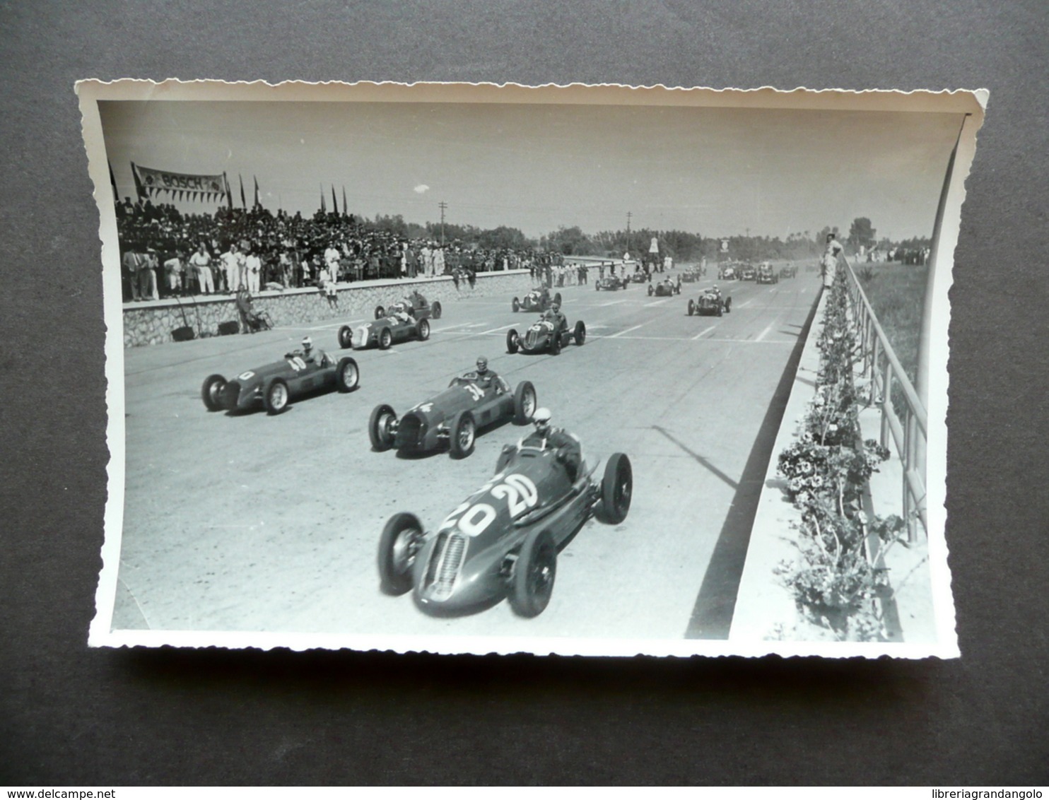 Fotografia Originale Gran Premio Di Tripoli 1939 Partenza Auto Sport - Altri & Non Classificati