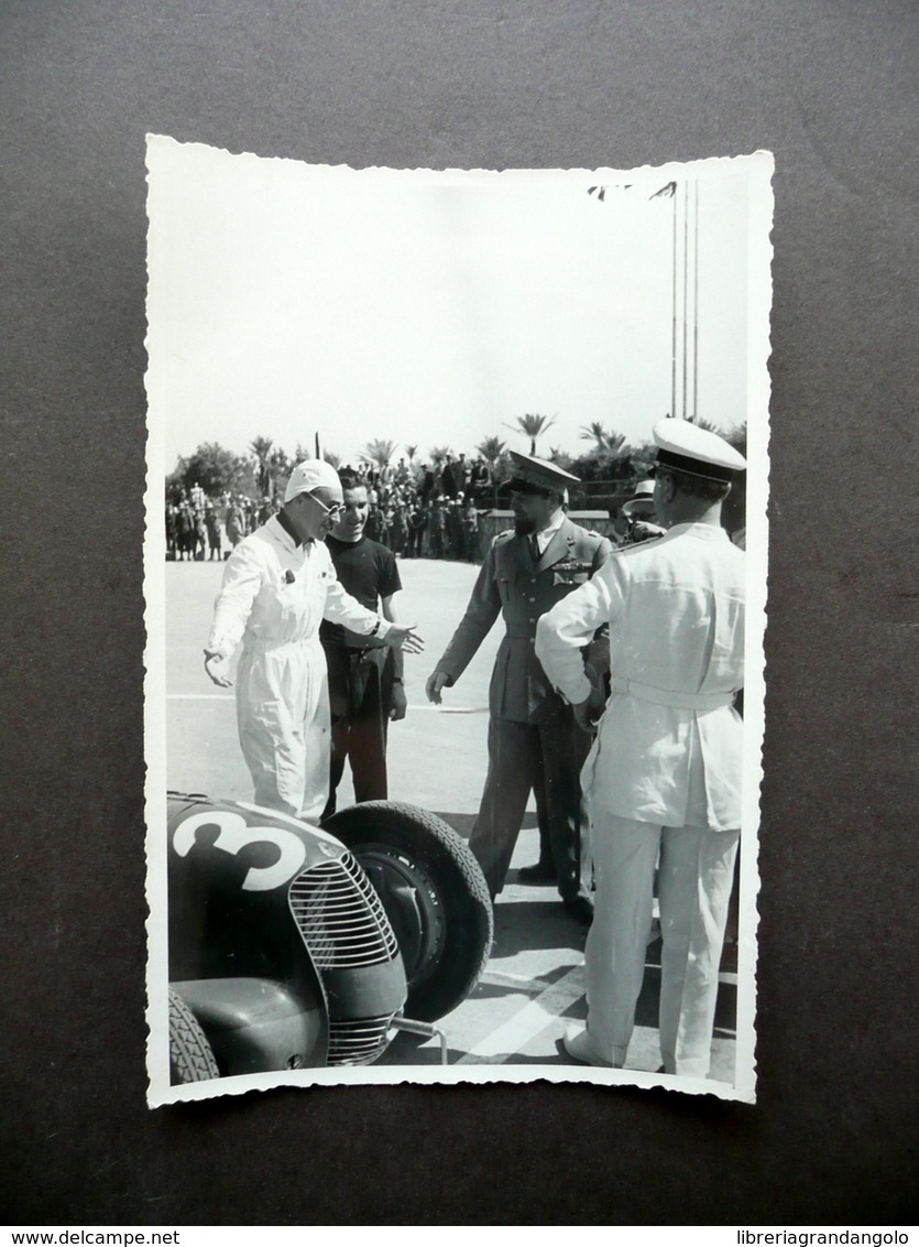 Fotografia Originale Gran Premio Di Tripoli 1939 Balbo Taruffi Auto Maserati - Altri & Non Classificati