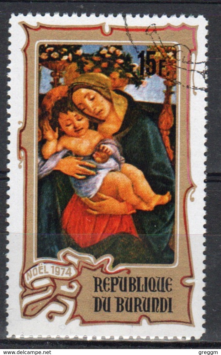 Burundi 1974 Single 15f Stamp From The Christmas Paintings Set. - Used Stamps